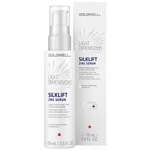 GOLDWELL Dualsenses SILKLIFT - Serum spray de ingrijire si uniformizare par fin - CP 2 in 1 Conditioning and Tone stabilizing Serum 75ml
