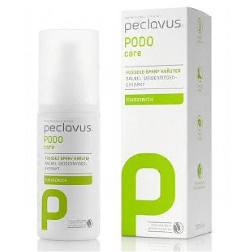 PECLAVUS Podo care - Deodorant spray racoritor pentru picioare cu plante medicinale si salvie  150 ml