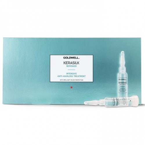 GOLDWELL Kerasilk Repower - Tratament intensiv impotriva caderii parului - Anti-Hairloss Treatment 8x7ml